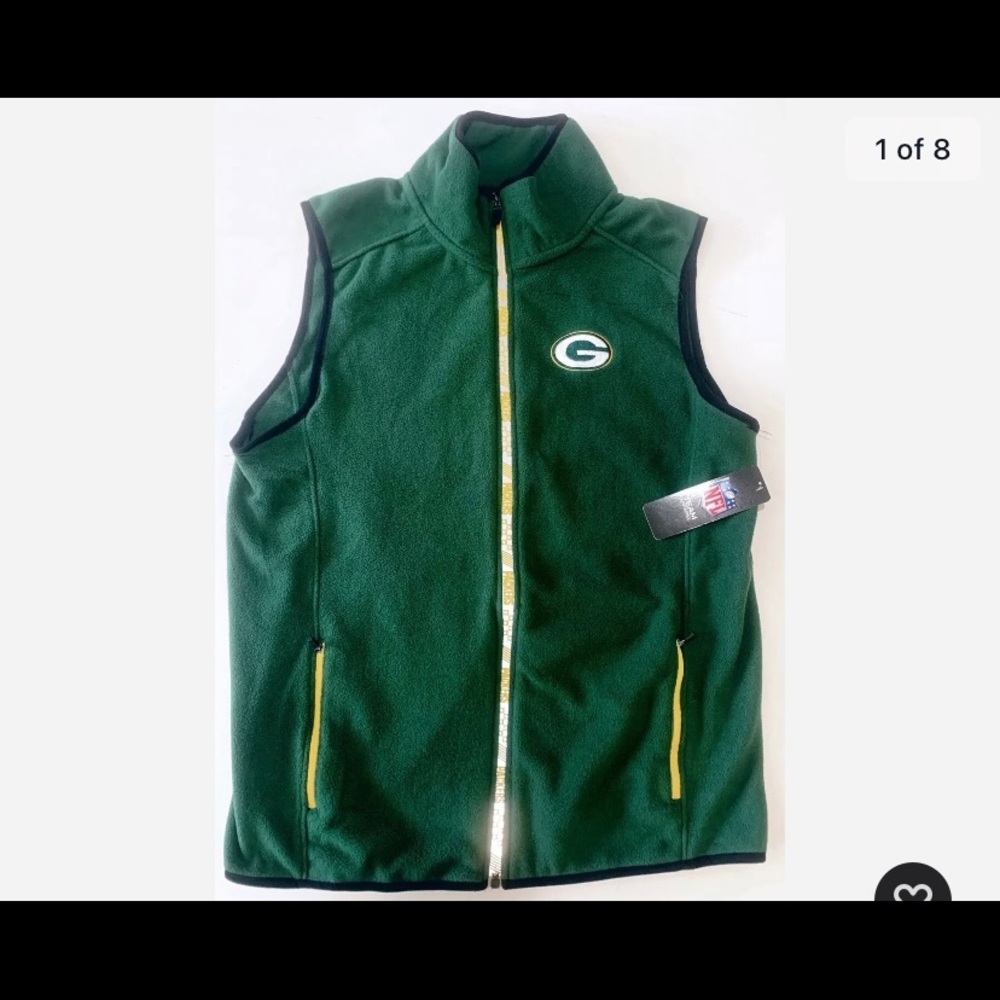 Green Bay Packers NFL Full-Zip Fleece Vest